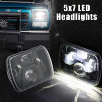 5x7 7x6 inch Led Headlights Replacement for Jeep YJ Cherokee XJ H5054 H6054LL 6052 6053 2 Pcs