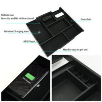 Wireless Charging Center Console Organizer Compatible with 2014-2020 2021 Tundra Accessories