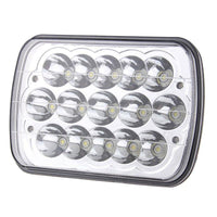 5x7 inch Square Silver LED Headlights for Jeep Cherokee XJ YJ 2PCS