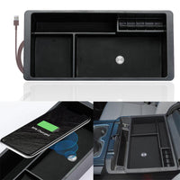 Wireless Charger Insert Center Container Storage Box For 2014-2018 Chevrolet Silverado GMC