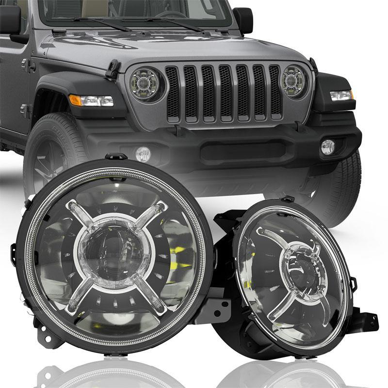 9 inch LED Headlights For 2018-2020 Jeep Wrangler JL