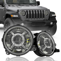 9 inch LED Headlights For 2018-2020 Jeep Wrangler JL