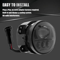 4 inch 50W LED Fog Lights for Jeep Wrangler JK LJ JKU TJ Grand Cherokee