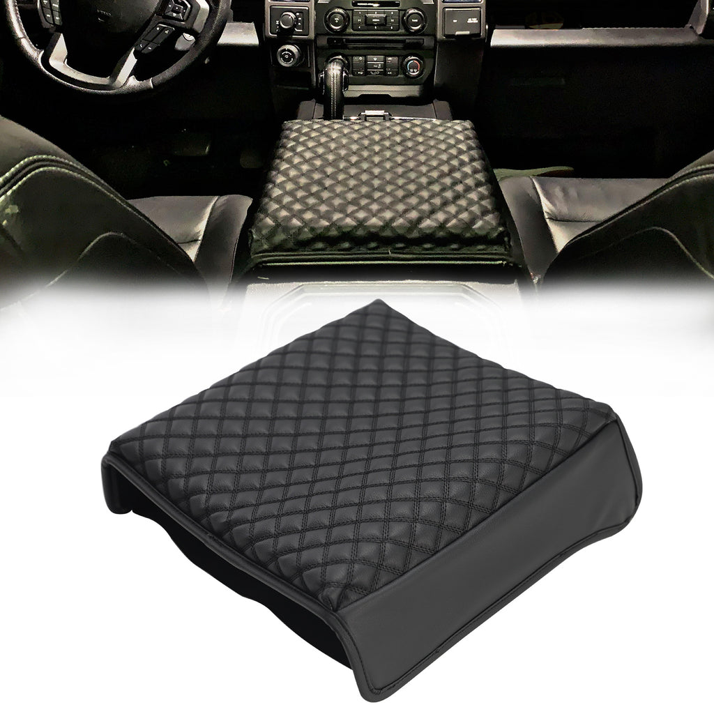 2015-2020 F150 W/Center Console Cover with Upgraded Triple Embroideries Designed for 15-20 F150