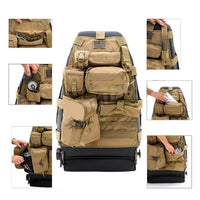 Universal Seat Cover Case with Organizer Storage Multi Pocket fit Jeep CJ YJ Cherokee F150