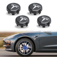 Tesla Model 3 Accessories Blue Light-emitting Logo Wheel Caps