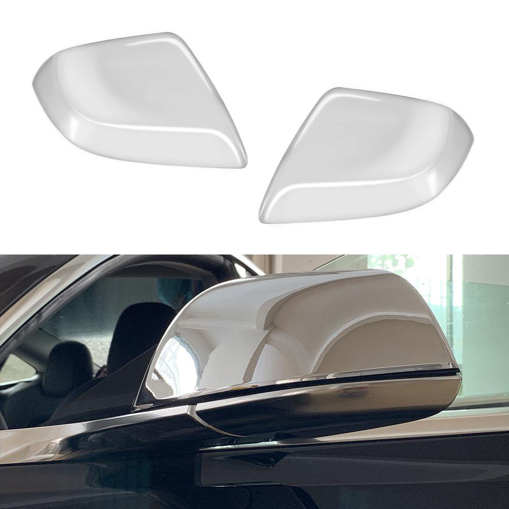Tesla Model 3 Accessories Silver Plating Rear View Mirror Covers