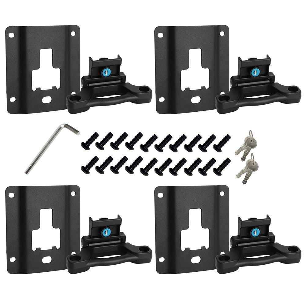 Ford F-150 F-250 F-350  Boxlink Tie Down Anchors Brackets & Truck Bed Cleats Plates Kit 4 Pack