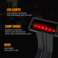 LED 3rd Two Colors Brake Lights Tail Lights for 2007-2017 Jeep Wrangler JK