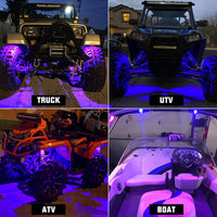 Winunite 8 Pods RGB LED Rock Lights App & Remote Control