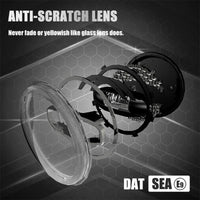 7" New 5D White/Yellow Halo LED Headlights For Jeep Wrangler JK With Amber Turn Signal