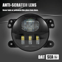 4 inch 50W LED Fog Lights for Jeep Wrangler JK LJ JKU TJ Grand Cherokee