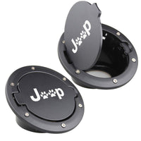 Fuel Filler Door Cover Gas Tank Cap for 2007-2017 Jeep Wrangler JK