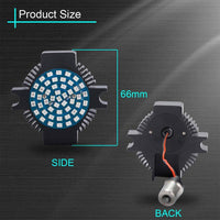 1156 Red Rear LED Insert Turn Signal Lights for Harley Motorcycle