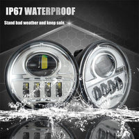 4.5 inch 5D 50w LED Auxiliary Spot Light Motorcycle Driving Lamp for Harley Davidson