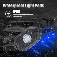 RGB 4 Pods LED Rock Lights for Truck Off Road Jeep SUV RZR UTV