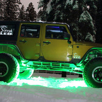 LED Rock Lights Kit 6 Pods Monochrome White Red Yellow Blue Green