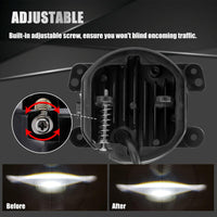 4 inch 50W LED Fog Lights for Jeep Wrangler JK LJ JKU TJ Grand Cherokee