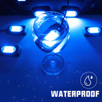 Winunite 6 Pods RGB LED Rock Lights/Timing Mode/Waterproof