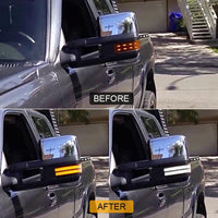 LED White & Dynamic Amber Side Tow Mirror Marker Lights for Silverado / Sierra (2014–2019)