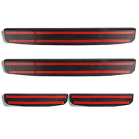 Front & Rear 4 Door Entry Guard Sill Plate Protectors for 2018 2019 Jeep Wrangler JL JLU