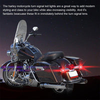 1156 Red Rear LED Insert Turn Signal Lights for Harley Motorcycle