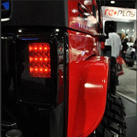 Clear Lens LED Tail Lights Brake Turn Signal Lamp For 2007-2017 Jeep Wrangler JK