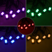 Winunite 6 Pods RGB LED Rock Lights/Timing Mode/Waterproof