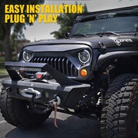 Amber/Smoke LED Front Turn Signal Lights for 2007-2018 Jeep Wrangler JK