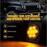 Smoke Lens LED Side Maker Lights  for 2007-2017 Jeep Wrangler Turn Indicator Lamp