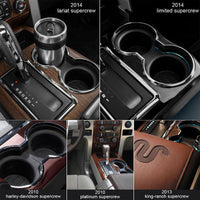 Cup Holder Insert 2pcs Fit 2004-2008 F150 (Flow Through Console)