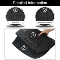 2014-2018 Jeep Wrangler JK JKU 4 Door Unlimited Front & Rear Floor Mats (Not for JK 2 Door & JL Model )