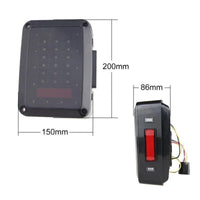 Smoke Lens LED Tail Lights for 2007-2017 Jeep Wrangler JK JKU