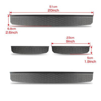 Front & Rear 4 Door Entry Guard Sill Plate Protectors for 2018 2019 Jeep Wrangler JL JLU