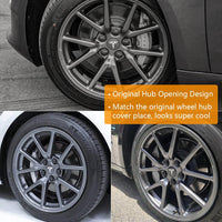 Tesla Model 3 Accessories Blue Light-emitting Logo Wheel Caps