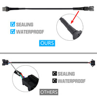 47.2" Extension Cable Wire Cord Set 120cm Connecting Wires for LED Rock Lights Multicolor LED Light Kit