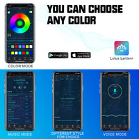 Winunite 8 Pods RGB LED Rock Lights App & Remote Control