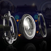 7 inch LED Headlight Adapter Bracket for 2018-2020 Jeep Wrangler JL JLU (Adapter Wire Included)