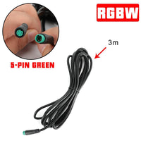 118"Extension Wire for 8 Pod RGB Rock Light Kit 5 Pin (Green wiring hole)