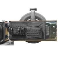 Black Tailgate Bag Case Cover Tool Organizer Pockets For Jepp Wrangle JK