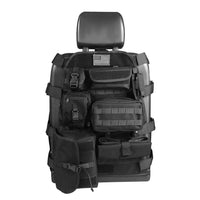 Black Universal Seat Cover Case with Organizer Storage Multi Pocket fit Jeep CJ YJ Cherokee F150