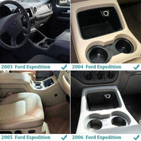Cup Holder Insert 2pcs Fit 2004-2008 F150 (Flow Through Console)