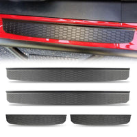 Front & Rear 4 Door Entry Guard Sill Plate Protectors for 2018 2019 Jeep Wrangler JL JLU