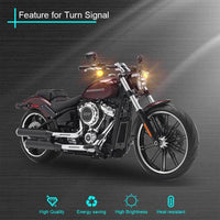 Front Amber LED Turn Signal Lights 1156 LED Lighting Bulb for Harley Davidson