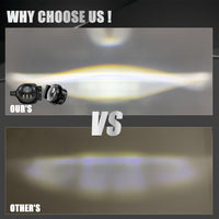 4" Black 5D Round LED Fog Lights For 2018-2020 Jeep Wrangler JL