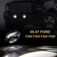 LED Fog Lights Assembly For Ford F250 F350 F450 Super Duty 2005 2006 2007