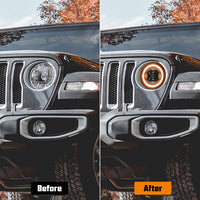 9 inch RGB-W Halo LED Headlights for 2018-2020 Jeep Wrangler JL JLU & JT Gladiator