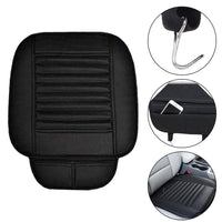 Universal Leather Car Seat Cushion Covers Front & Rear Fits Auto (Trucks, Vans, SUV), Black, 3-Pack