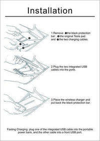 Tesla Model 3 Wireless Phone Charger Gray 2019