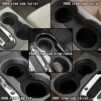 Cup Holder Insert 2pcs Fit 2004-2008 F150 (Flow Through Console)